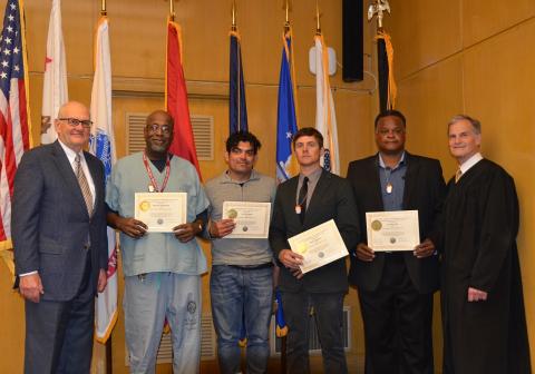 Judge Ross & Judge Stewart with Grads_VJC Graduation