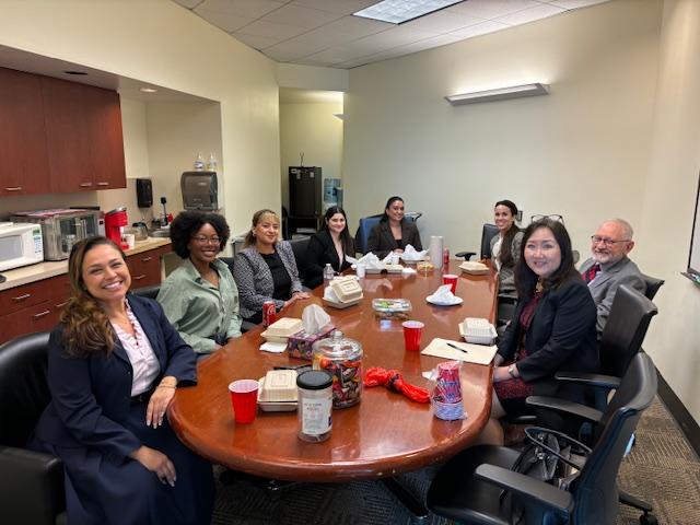 Judges meet with 1L law students during lunch to discuss careers in the law.