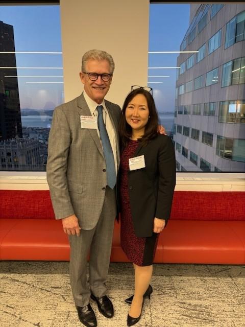 Judge Russ Roeca and Judge A. Marisa Chun at the 1L Open Doors event.